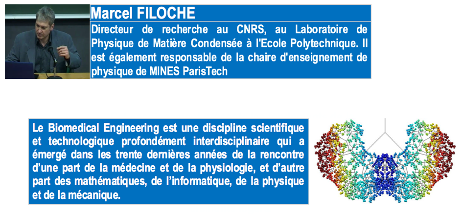 14 avril 2016 15 avril 2016 Cours de BIOMEDICAL ENGINEERING Cycle Ingenieur 1A MARCEL FILOCHE EMINES